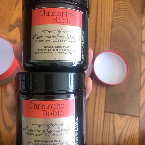 CHRISTOPHE ROBIN Regenerating Hair Mask with Prickly Pear Seed Oil 250ml 2 pack - Picture 3 of 7